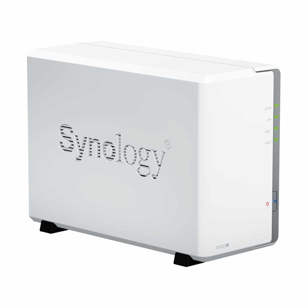 Synology DS223j NAS Disk Station 2 Baias 3.5″- 2.5″ 1Gb Ddr4 Formato Torre