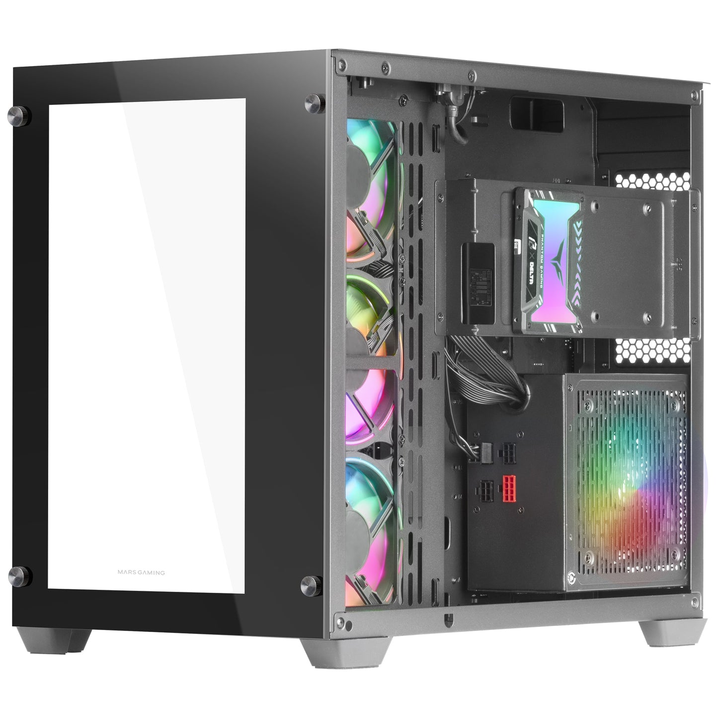 Caixa Gaming Mars Gaming MCV3 E-ATX Preto