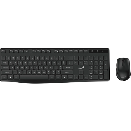 Teclado + Rato sem fios Preto. 2.4GHZ .KM-8206S com tecla AI