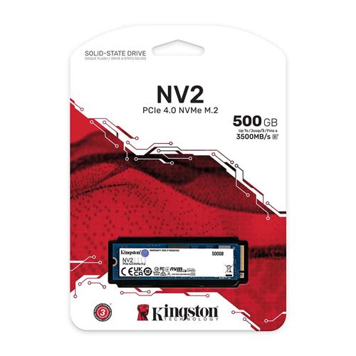 Disco Interno SSD M.2 2280 Kinngston NV2 - 500GB