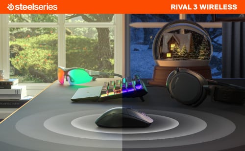 Rato Gaming SteelSeries Rival 3 Wireless/Bluetooth 18000 DPI