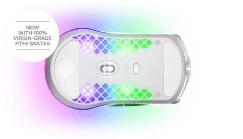 Rato Gaming Steelseries Aerox 3 RGB Wireless/Bluetooth 18000DPI Branco