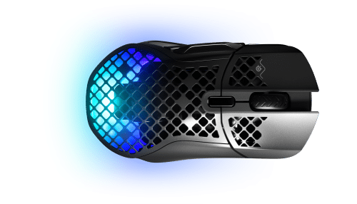 Rato Gaming Steelseries Aerox 5 RF Wireless/Bluetooth/USB Type-A 18000DPI Preto