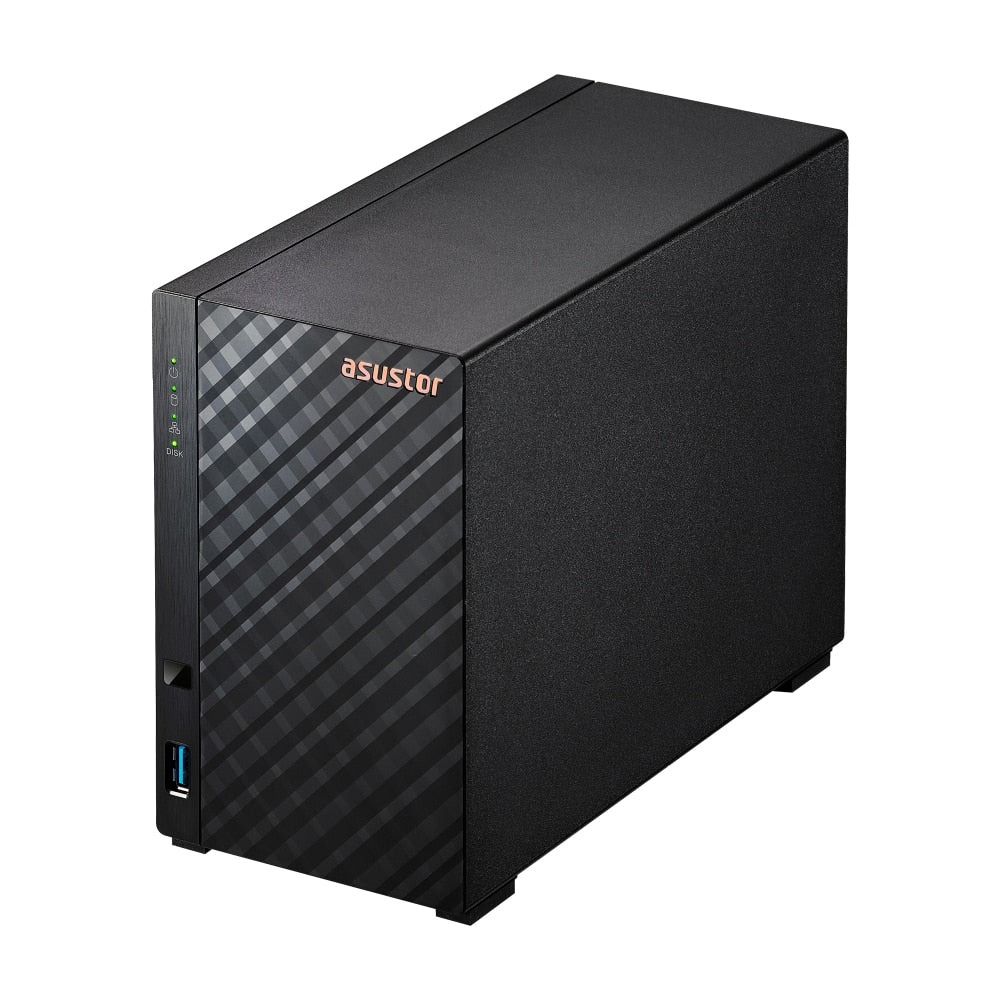 NAS Asustor AS1102TL 2 Baías Realtek RTD1296 Quad-Core 1.4GHz 1Gb 2.5GbE x1 USB3.2 Gen1 x2