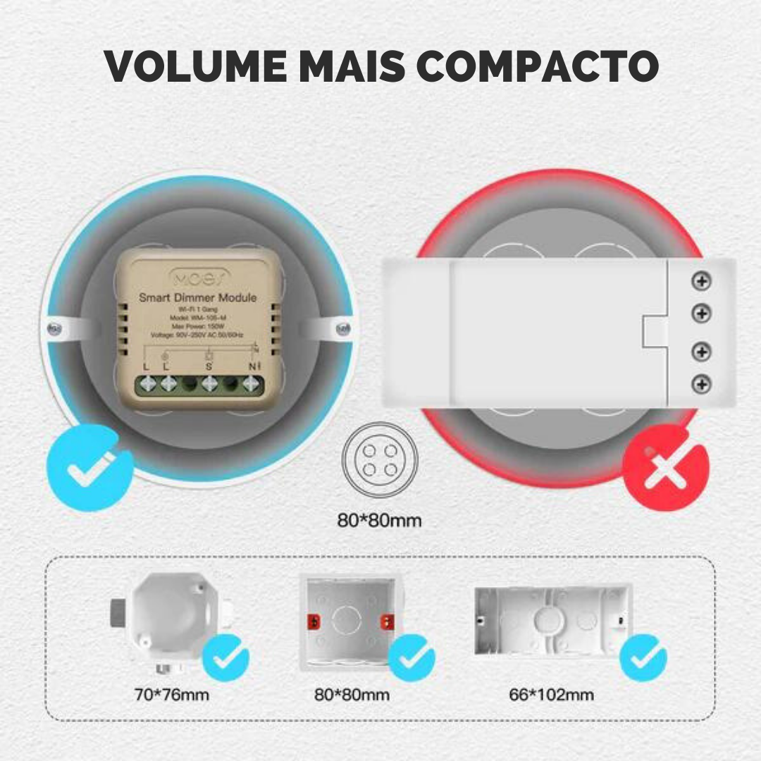 Módulo Dimmer 1 canal Wi-Fi DO4