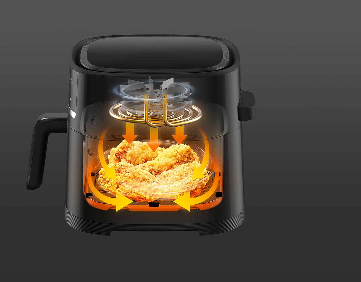 Fritadeira Inteligente Xiaomi Smart Air Fryer 6L 1500W Capacidade 6L Preta