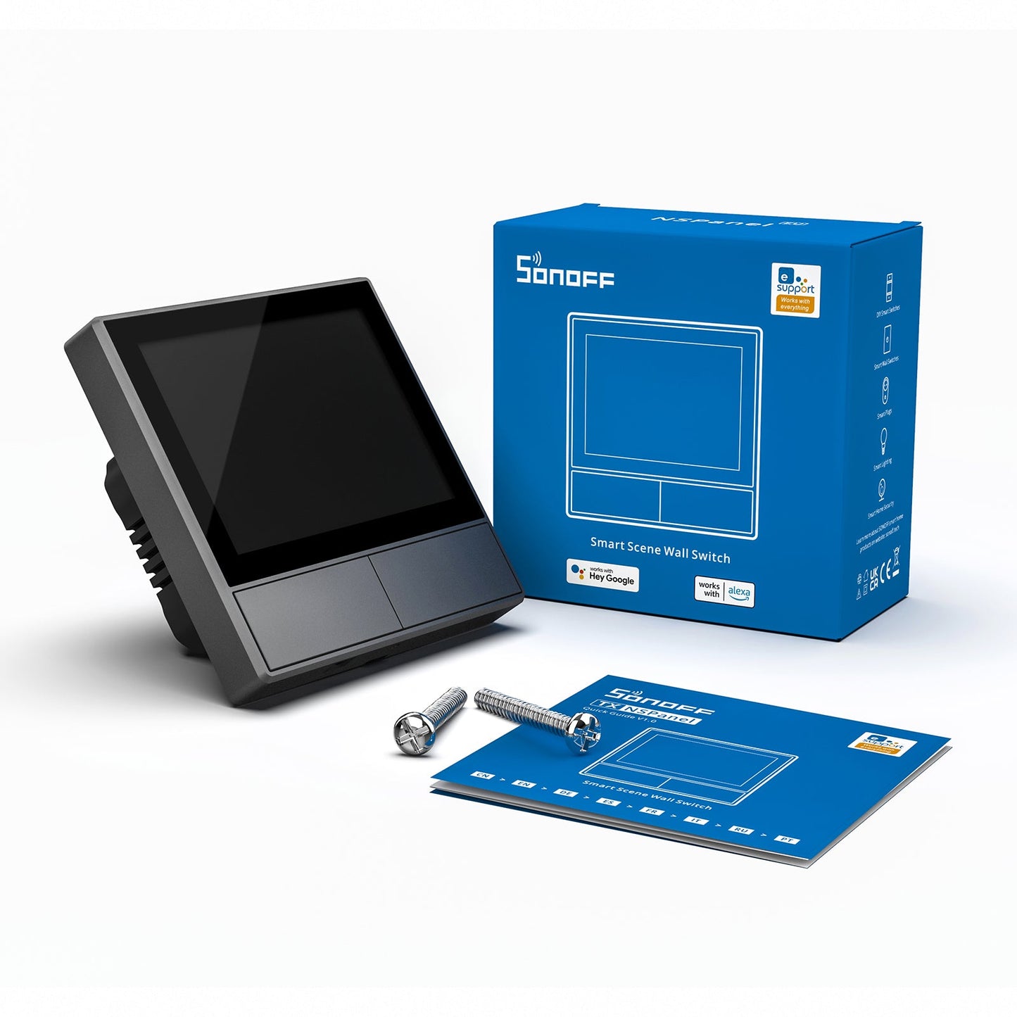 Interruptor Duplo Touch com Wi-Fi e Termoestato