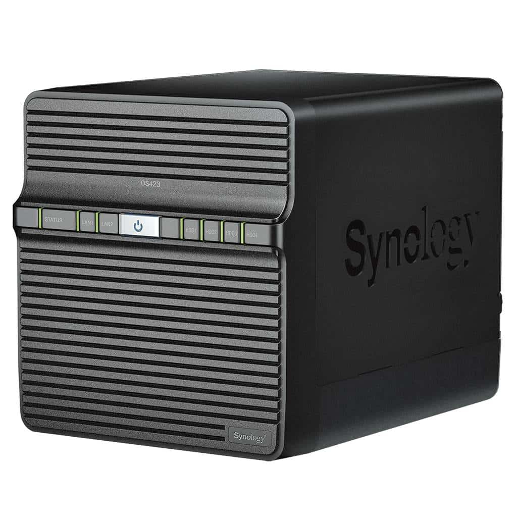 Synology DS423 NAS DiskStation 4 baias SATA 6Gb/s Ram 2 GB – Gigabit Ethernet 2xGbE 2xUSB3.2
