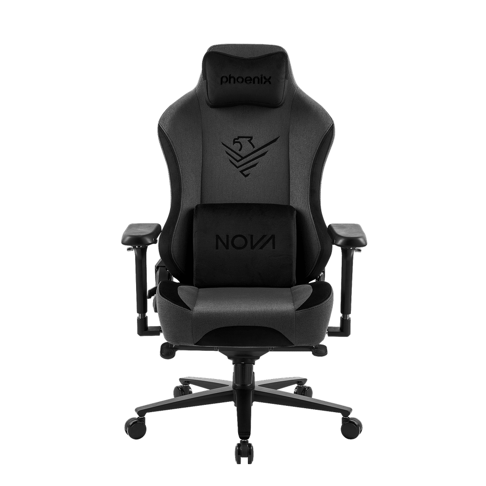 Cadeira Gaming Phoenix Nova Couro Tamanho R Cinza
