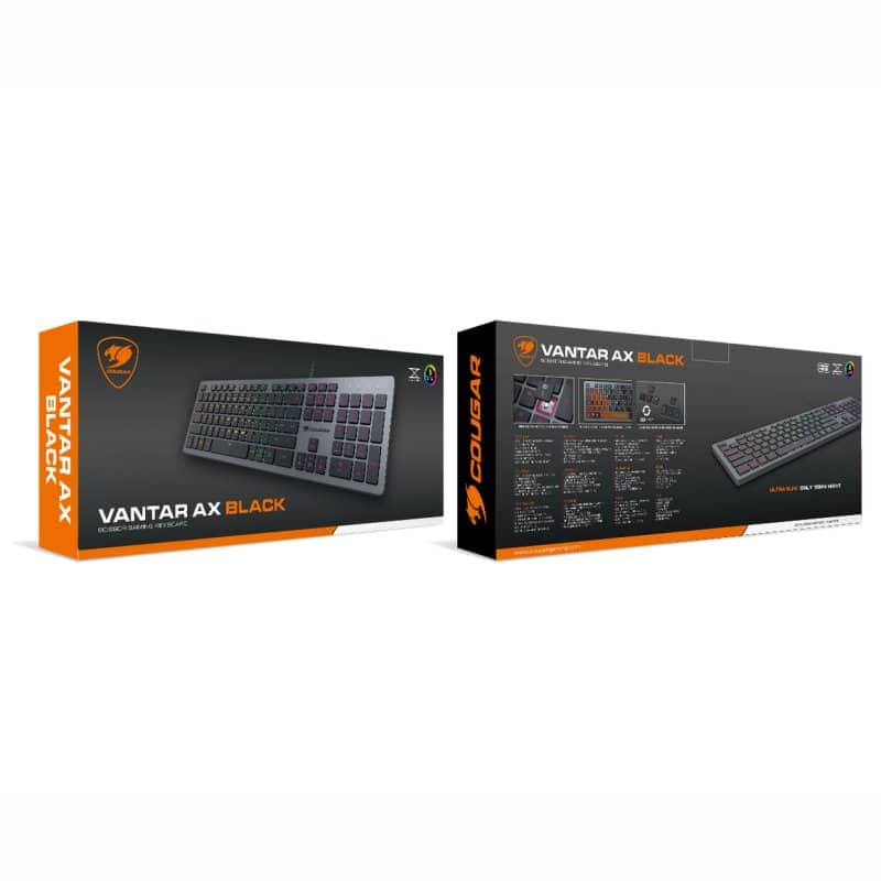 Teclado Gaming Cougar Vantar AX Black – Espanhol