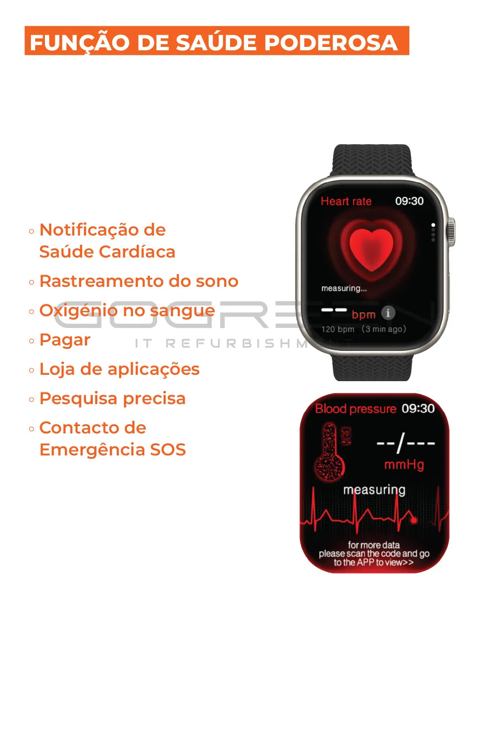 SmartWatch G9 Pro Max Plus 45mm Amoled Mostrador Silver+ 2x Bracelete + Capa