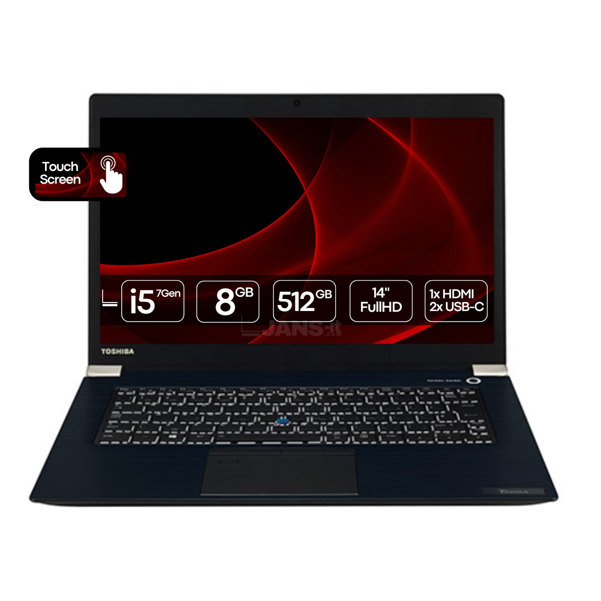 NB Toshiba Dynabook Tecra X40-D-11K | i5-7300u | 8GB | SSD 512GB | 14″ FHD | Touchscreen