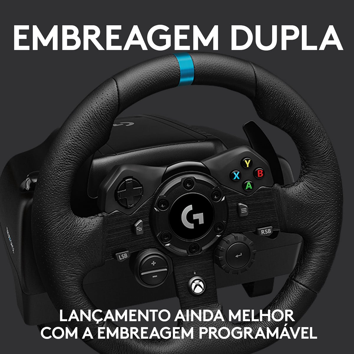 Simulador Volante com Pedais Logitech G293 TrueForce para Xbox Series X/S Xbox One PC