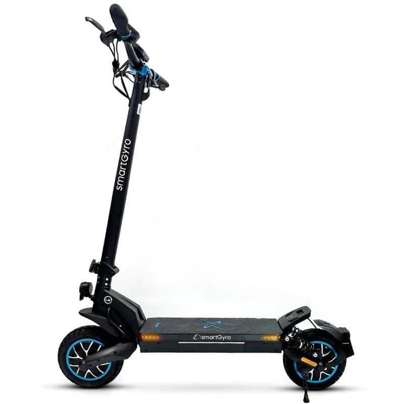 Trotinete Elétrica SmartGyro CrossOver Dual Max Certificado Motor 1000W Rodas 10″ 25km/h Autonomia 60km Preto
