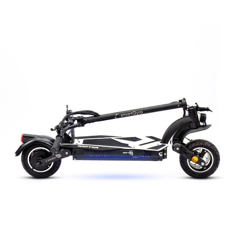 Trotinete Elétrica SmartGyro Raptor Certificado Motor 1000W Rodas 10″ 25km/h Autonomia 70km Preto