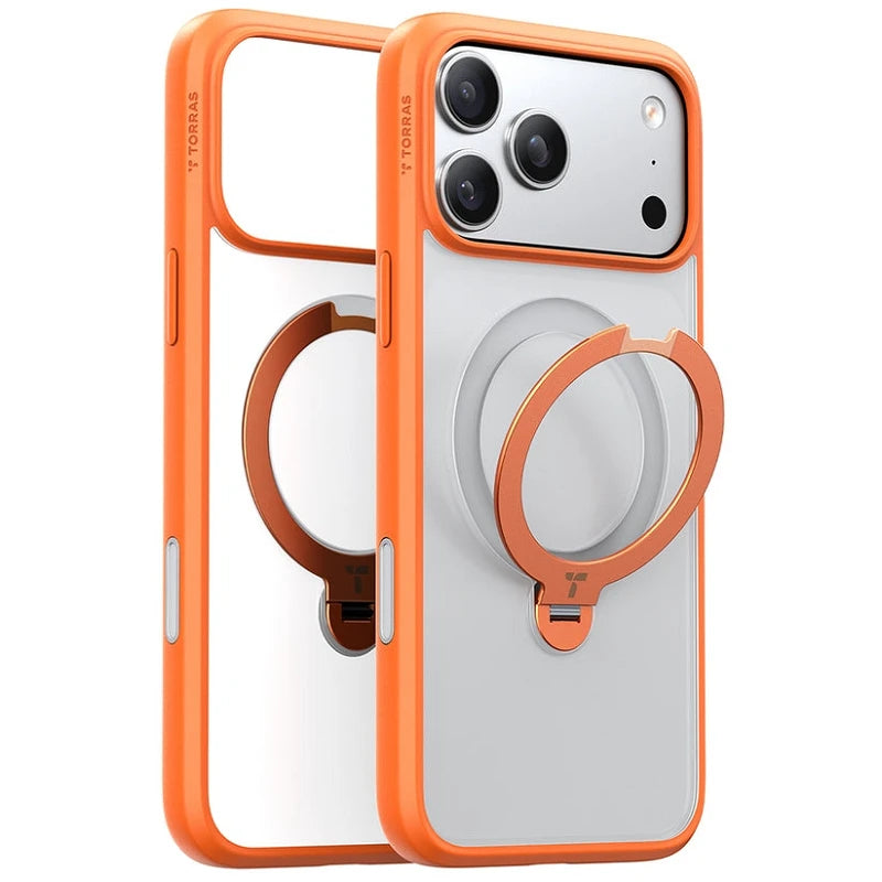 Torras iPhone 17 Pro Max Ostand Spin Series Laranja