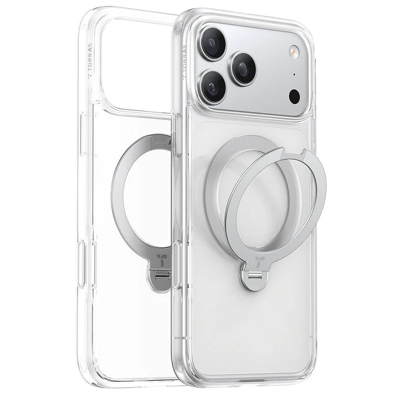 Torras iPhone 17 Pro Max Ostand Spin Series transparente