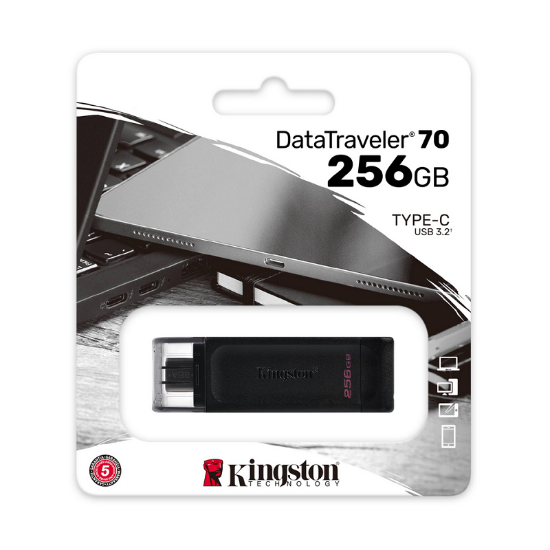 Kingston 256GB DataTraveler 70 USB 3.2 Type C