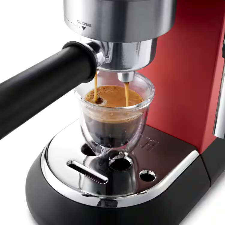 Máquina de Café Delonghi Espresso Manual Dedica Style Vermelho