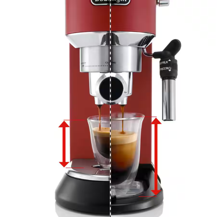 Máquina de Café Delonghi Espresso Manual Dedica Style Vermelho