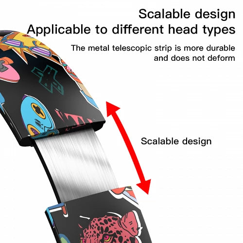 Auscultadores sem fio RGB Deepbass R9 com banda branca