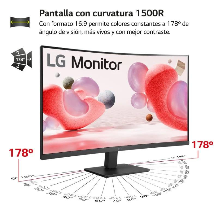 Monitor Curvo LG VA FHD 31.5"