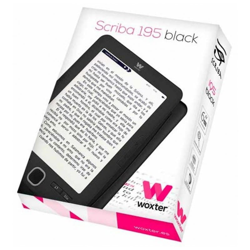 Leitor E-book Scriba 195 6" 4GB (Preto) - WOXTER