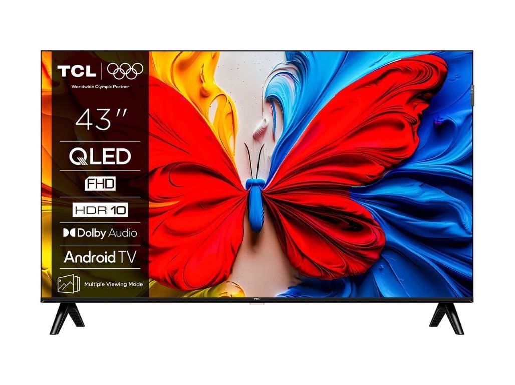 TV TCL 43" 43S5K FHD QLED Smart TV