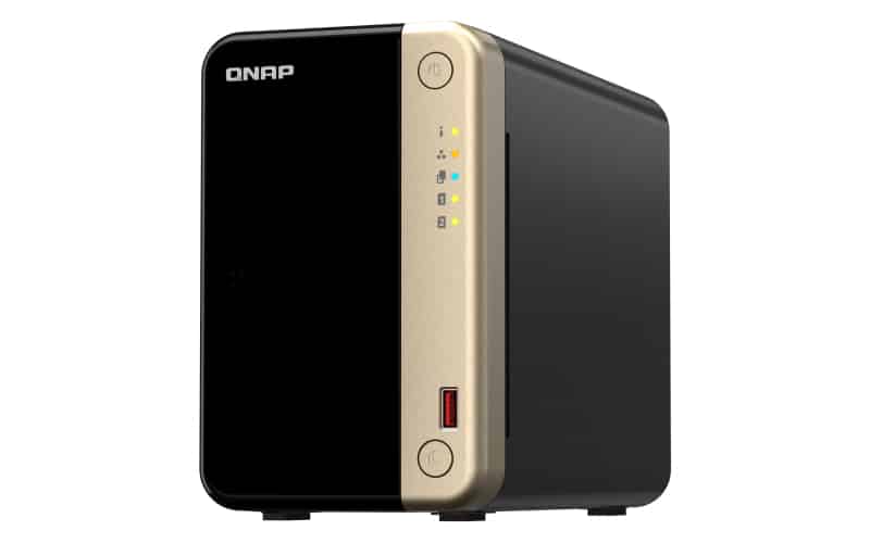 NAS QNAP TS-264-8G  Celeron N5105/N5095 4Core 8Gb 2xHDD 3.5″ – 2.5″ Sata 6Gb/S 2×2.5GbE 4xUSB