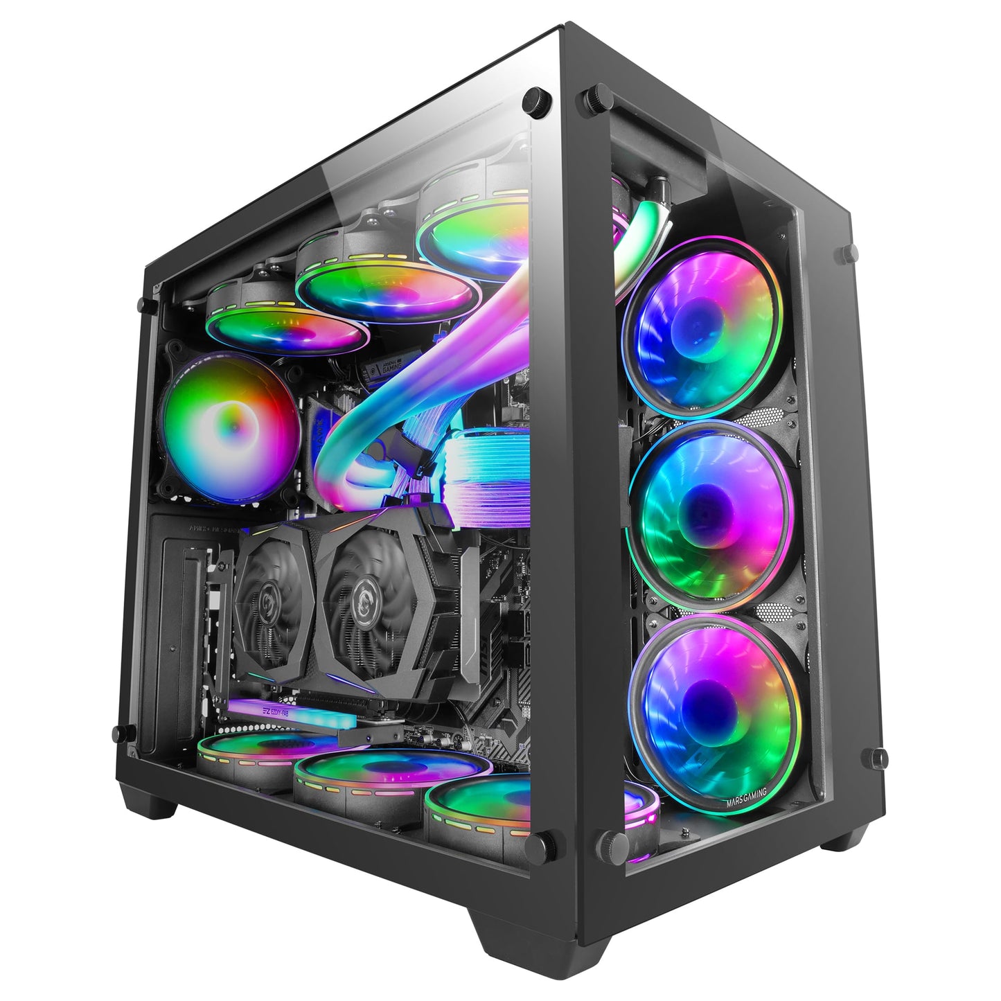 Caixa Gaming Mars Gaming MCV3 E-ATX Preto