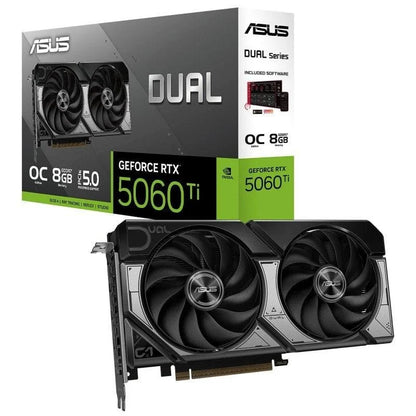 Placa gráfica ASUS DUAL GeForce RTX 5060 Ti OC 8GB GDDR7