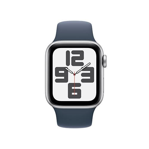 Apple Watch SE GPS 40mm - Alumínio Prateado | Bracelete Desportiva Azul trovoada - S/M