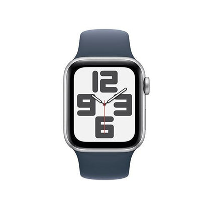 Apple Watch SE GPS 40mm - Alumínio Prateado | Bracelete Desportiva Azul trovoada - S/M