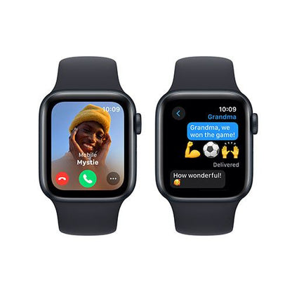 Apple Watch SE GPS 40mm - Alumínio Meia-noite | Bracelete Desportiva Meia-noite - S/M
