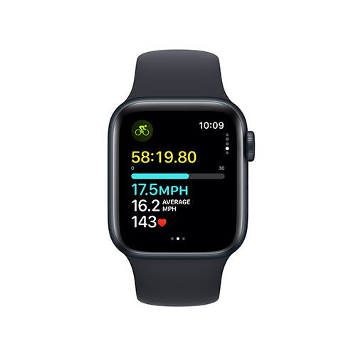 Apple Watch SE GPS 40mm - Alumínio Meia-noite | Bracelete Desportiva Meia-noite - S/M
