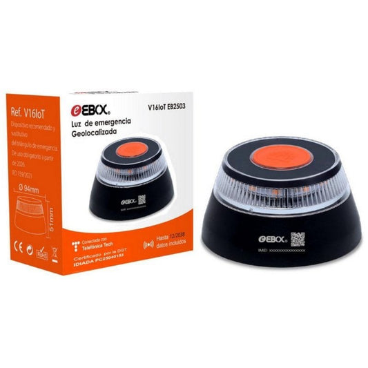 Sinalização V16 Ebox EB2503 IoT Homologada DGT com Geolocalização