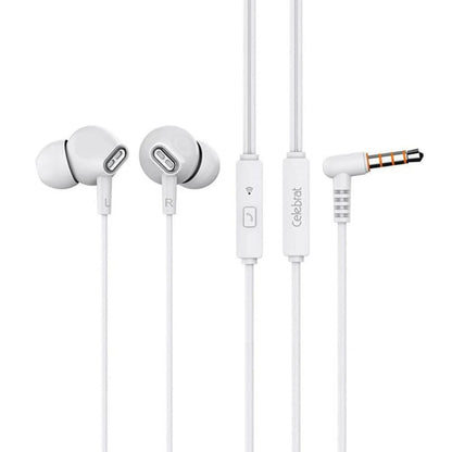 Celebrat G21 fones de ouvido estéreo com microfone para conector de 3,5 mm