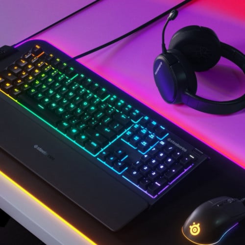 Teclado Gaming Steelseries Apex 3 RGB – Layout em Portugues