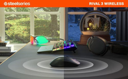 Rato Gaming SteelSeries Rival 3 Wireless/Bluetooth 18000 DPI