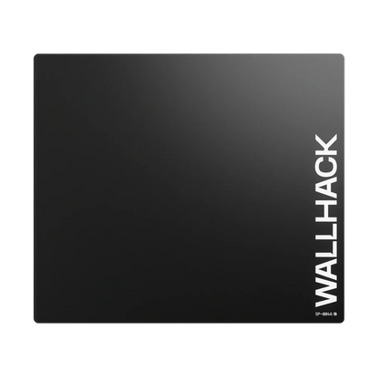 Wallhack SP-004A – Mousepad Gaming em Vidro Temperado Preto | Velocidade Ultra-Rápida e Precisão Máxima