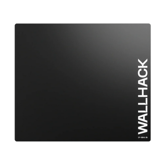 Wallhack SP-004A – Mousepad Gaming em Vidro Temperado Preto | Velocidade Ultra-Rápida e Precisão Máxima