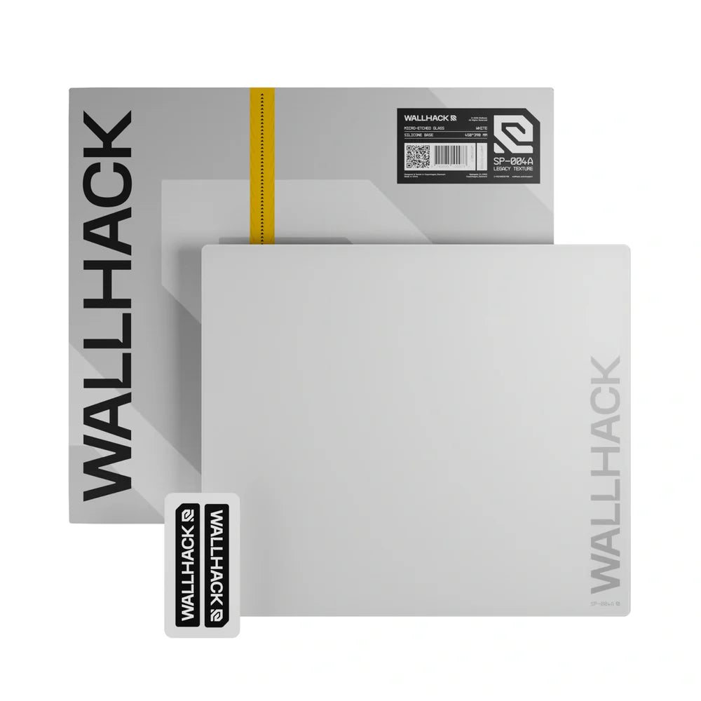 Wallhack SP-004A – Mousepad Gaming em Vidro Temperado Preto | Velocidade Ultra-Rápida e Precisão Máxima