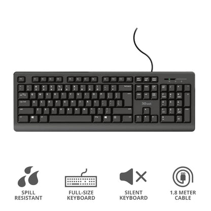 Teclado Trust Primo PT Preto