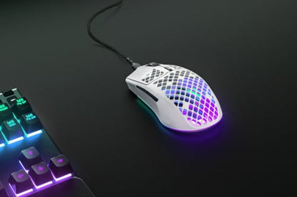 Rato Gaming Steelseries Aerox 3 RGB 8500 DPI Branco