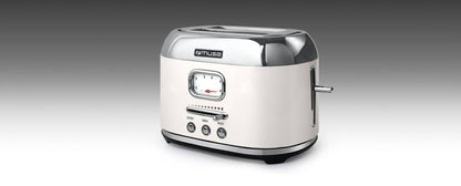 Torradeira Muse MS-120SC Vintage 2 Tostas  Branca Cozinha   CASA