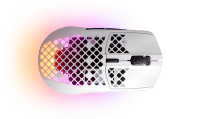 Rato Gaming Steelseries Aerox 3 RGB Wireless/Bluetooth 18000DPI Branco
