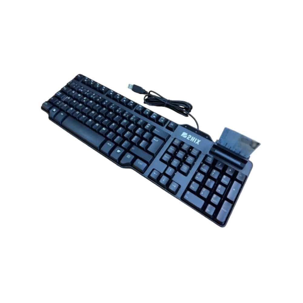 Teclado 2HIX com Smartcard Reader / Cartão Cidadão 1.8m PT – K825