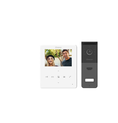Videofone com fio de 4,3" com ecrã tátil (4 fios)