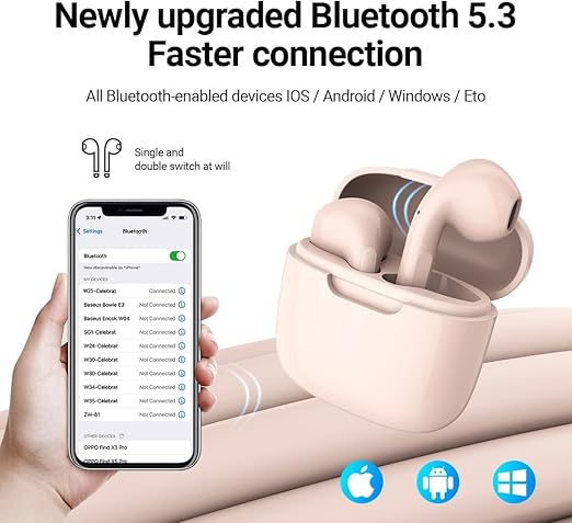 Auscultadores Celebrat W25 Wireless Earbuds Bluetooth 5.3 HiFi  HD 13mm