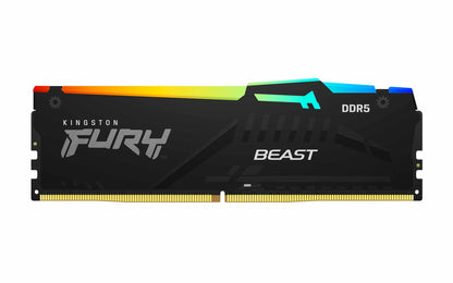 Memória Dimm kingston 32Gb Ddr5 6000Mhz CL36 Fury Beast RGB